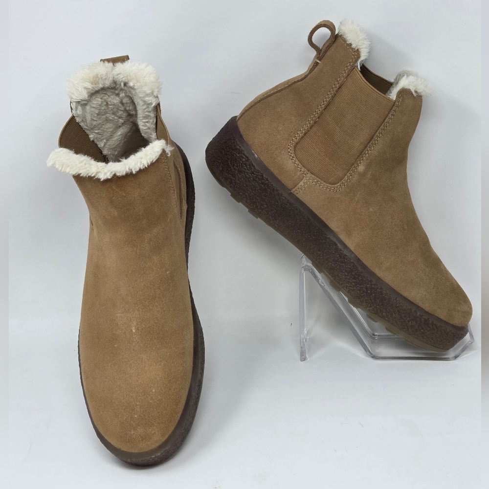 Madewell The Toasty Chelsea Boot In Dried Barley